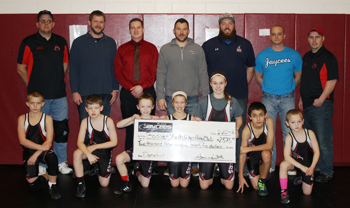 Lake Geneva Jaycees give back to Badger Youth Wrestling Club