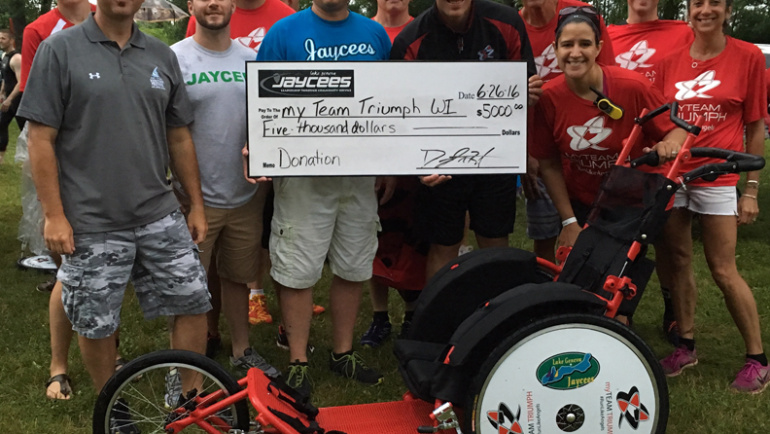 Lake Geneva Jaycees donate to My Team Triumph