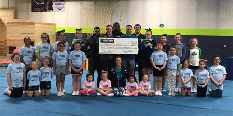 Lake Geneva Jaycees donate to local Cheer Club